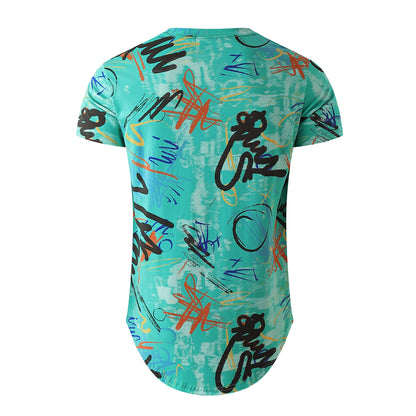 YININF Mens Hipster Hip Hop Short Sleeve Print T-Shirt Shirts Men