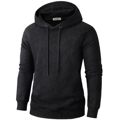 KLIEGOU Mens Tie-Dye Pullover Hooded Sweatshirt