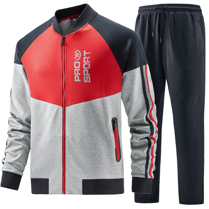 W JIANWANG Men's Casual Tracksuits Long Sleeve Jogging Suits Sweatsuit Sets Track Jackets and Pants 2 Piece Outfit