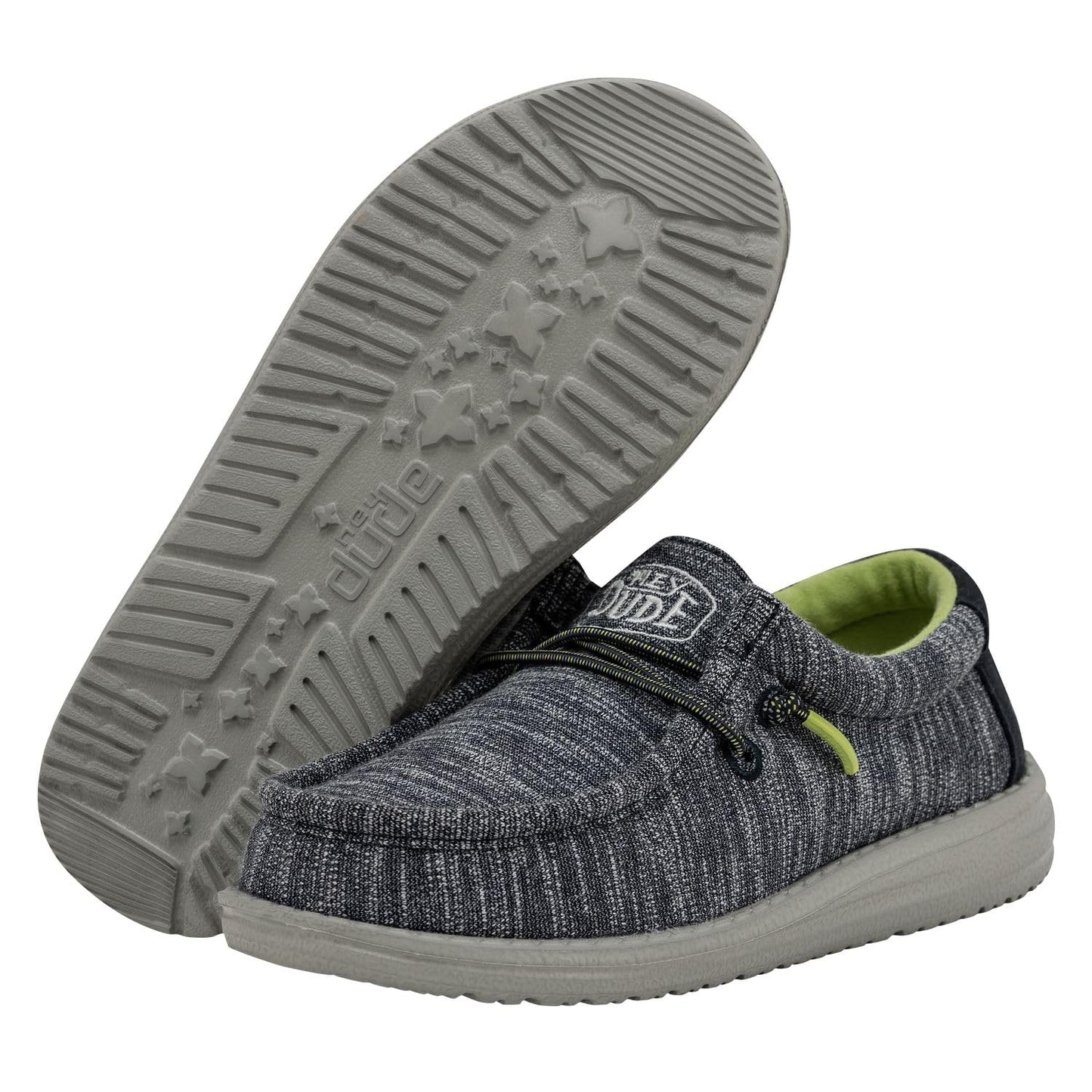 Hey Dude Men's Wally Sox | Men’s Shoes | Men's Lace Up Loafers | Comfortable & Light-Weight