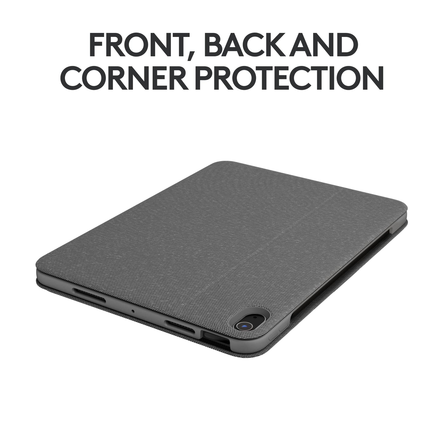 Logitech Combo Touch iPad Air 11-inch (M2) (2024), iPad Air (4th & 5th gen - 2020, 2022) Keyboard Case - Detachable Backlit Keyboard with Kickstand - Midnight Black
