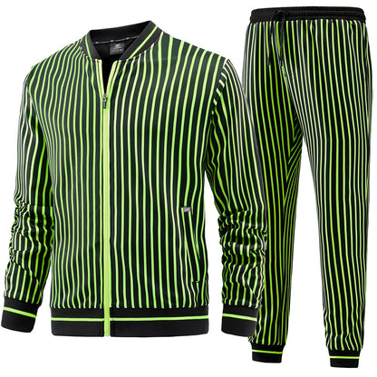 W JIANWANG Men's Casual Tracksuits Long Sleeve Jogging Suits Sweatsuit Sets Track Jackets and Pants 2 Piece Outfit