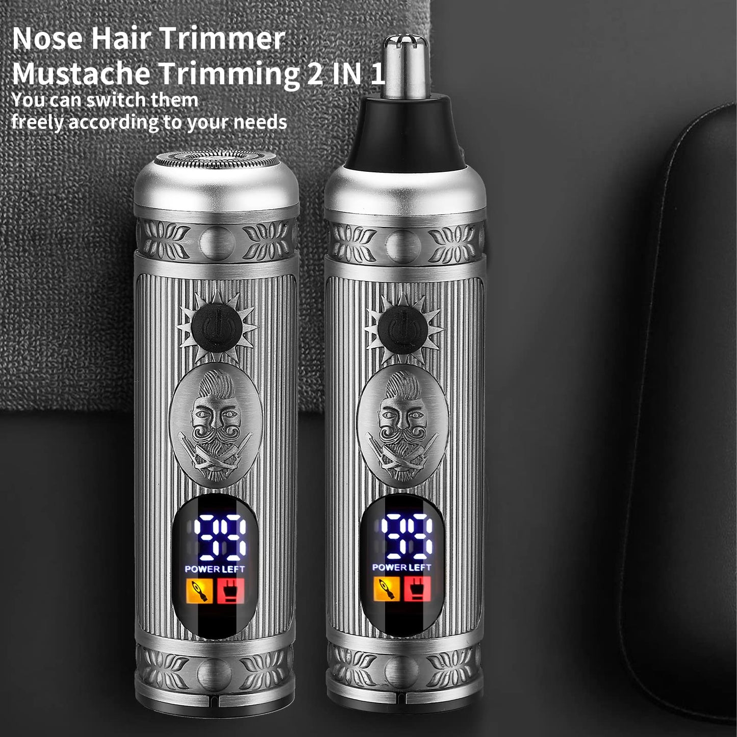 Lanumi Professional Hair Clippers Electric Razor Shavers Men 3 Piece Set Rechargeable Clippers and Trimmers Beard Trimmer Barber Kit with Travel Case Clippers for Hair Cutting Gifts for him