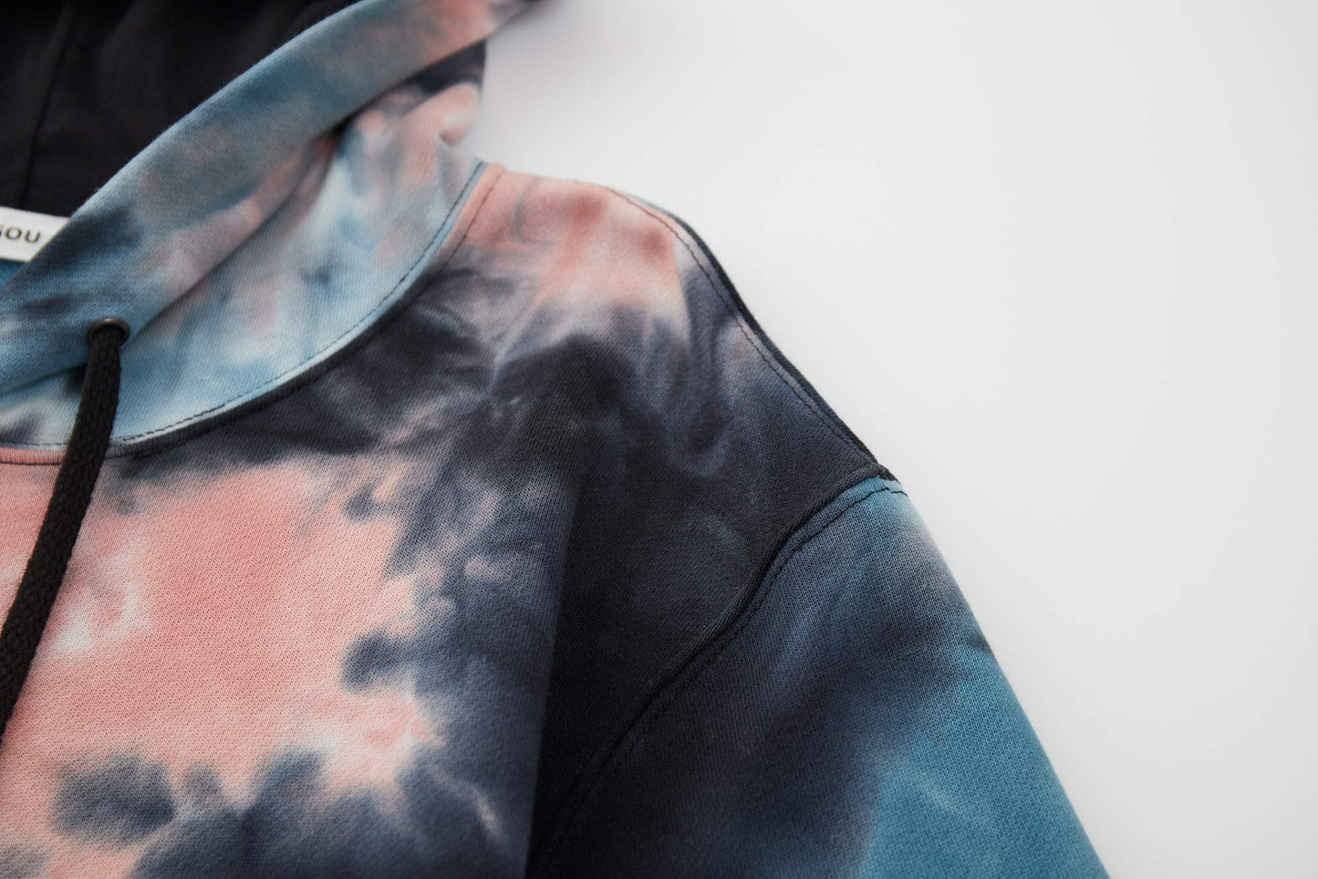 KLIEGOU Mens Tie-Dye Pullover Hooded Sweatshirt
