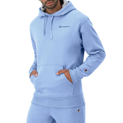 Champion Men's Hoodie, Powerblend, Fleece Men's Hoodie, Comfortable Men's Sweatshirt, Script Logo (Reg. or Big & Tall)