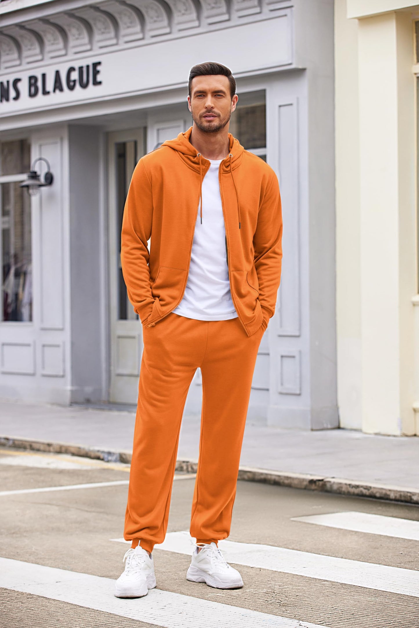COOFANDY Sweatsuits for Men 2 Piece tracksuit Sets Full Zip Hoodie Sweatpants for Men Casual Sports Jogging Suits S-4XL