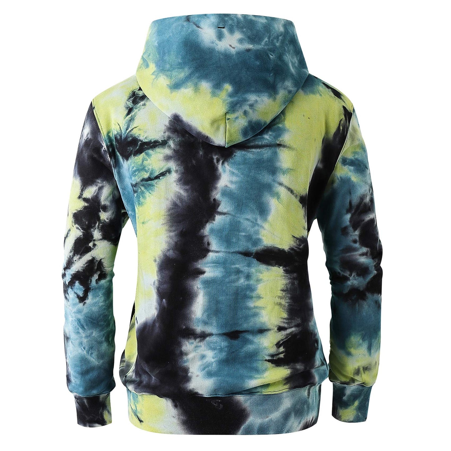 KLIEGOU Mens Tie-Dye Pullover Hooded Sweatshirt