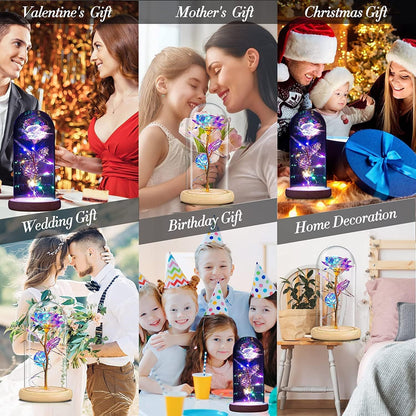 Mothers Day Rose Gifts for Mom Flowers Rose Gifts for Women,Birthday Gifts for Women,Purple Butterfly Flowers for Mom Mother Day Flower Gifts from Daughter Son,Gift for Sister,Her,Grandma,Wife