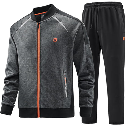 W JIANWANG Men's Casual Tracksuits Long Sleeve Jogging Suits Sweatsuit Sets Track Jackets and Pants 2 Piece Outfit