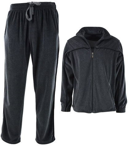 ChoiceApparel Mens Velour Tracksuit with Zippered Pockets