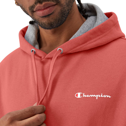 Champion Men's Hoodie, Powerblend, Fleece Men's Hoodie, Comfortable Men's Sweatshirt, Script Logo (Reg. or Big & Tall)
