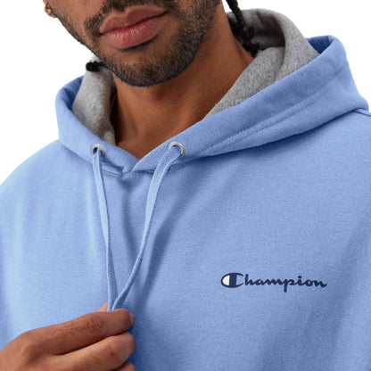 Champion Men's Hoodie, Powerblend, Fleece Men's Hoodie, Comfortable Men's Sweatshirt, Script Logo (Reg. or Big & Tall)