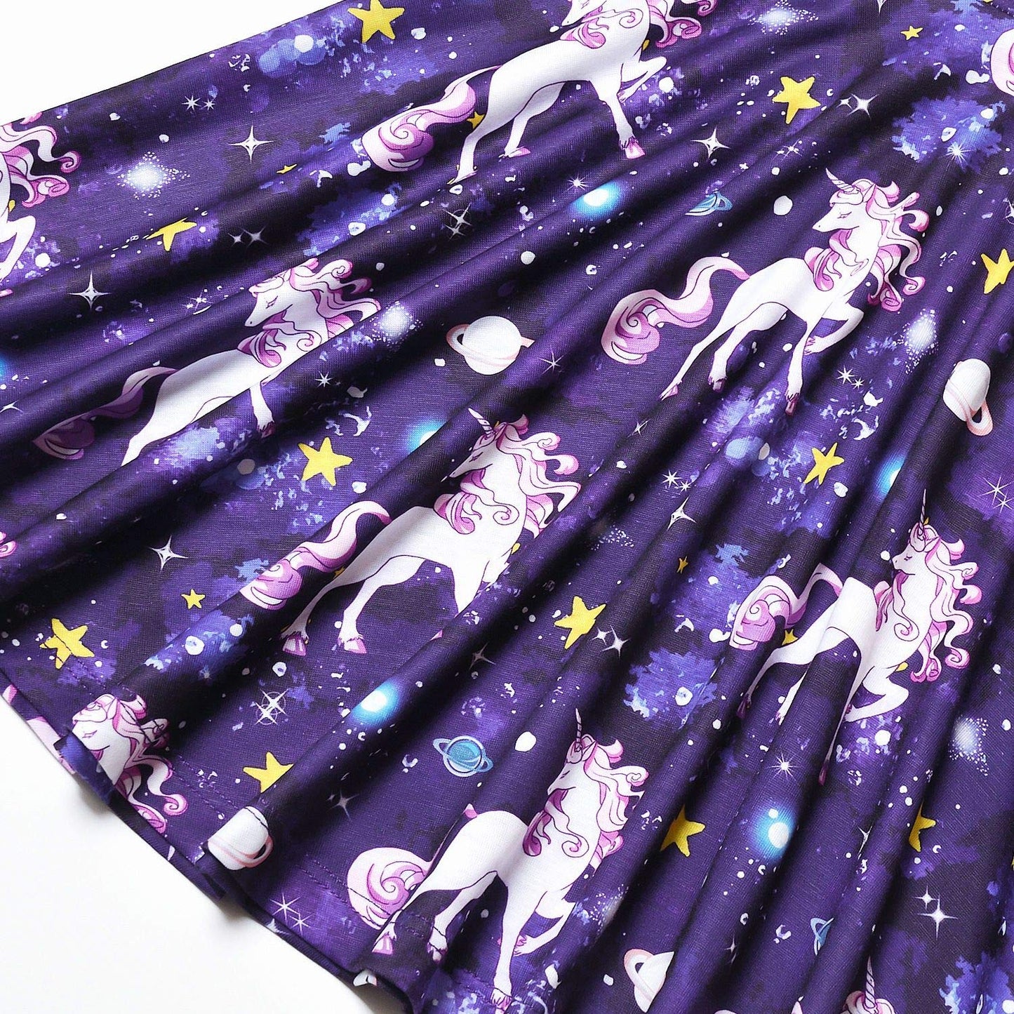 Unicorn Dresses for Girls Summer Swing Short Sleeve Casual Clothes for Kids