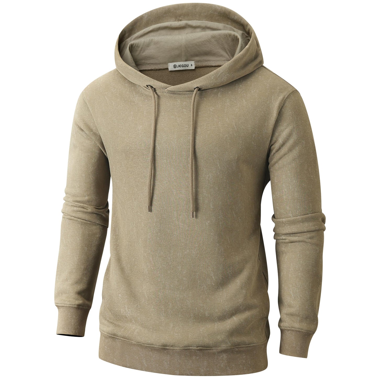 KLIEGOU Mens Tie-Dye Pullover Hooded Sweatshirt