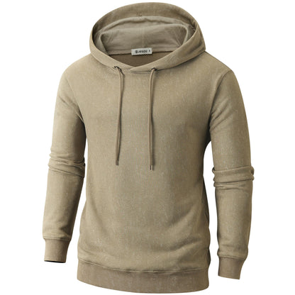 KLIEGOU Mens Tie-Dye Pullover Hooded Sweatshirt