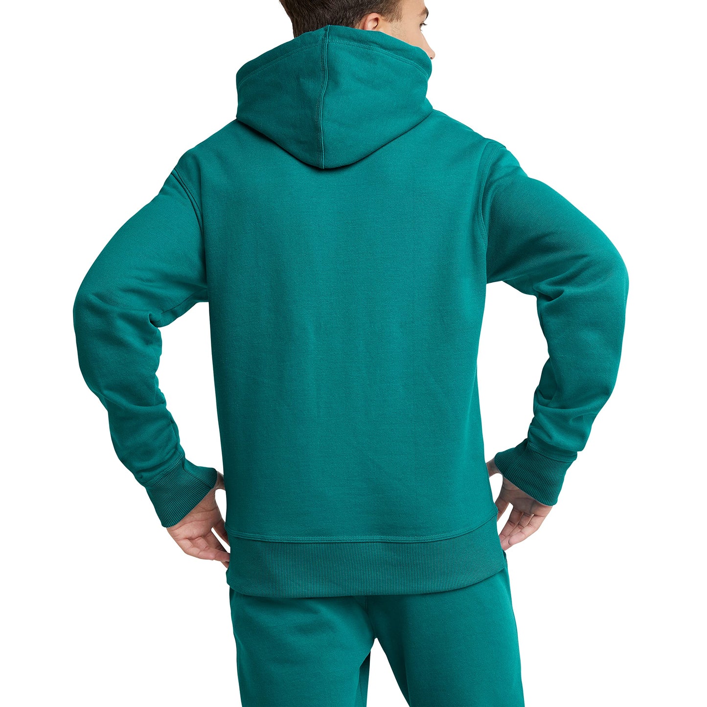 Champion Men's Hoodie, Powerblend, Fleece Men's Hoodie, Comfortable Men's Sweatshirt, Script Logo (Reg. or Big & Tall)