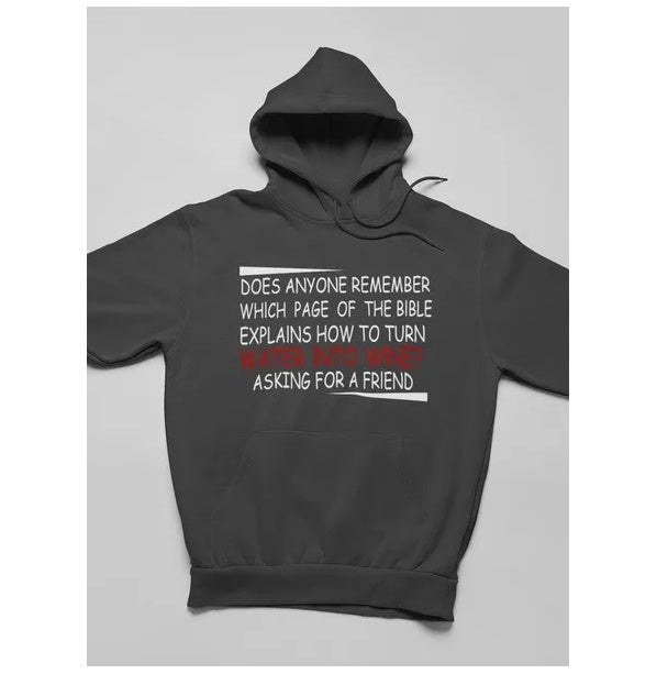 Water Into Wine Hoodie